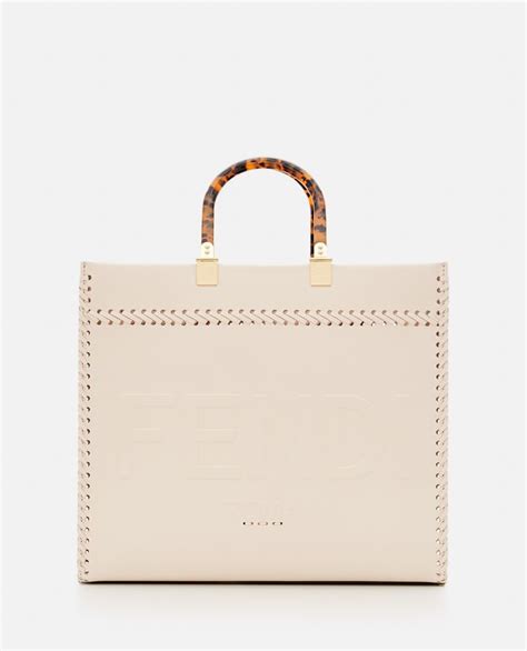 Borse Fendi in Tela Beige .